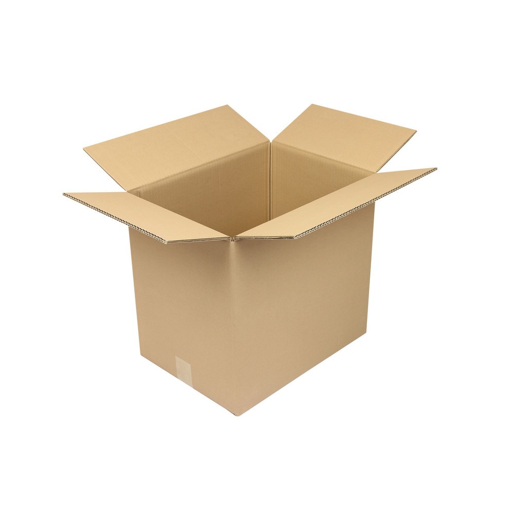 Produktabbildung: Wellpapp-Faltkarton 2-wellig, 430 x 310 x 390 mm, Qualität 2.30, braun