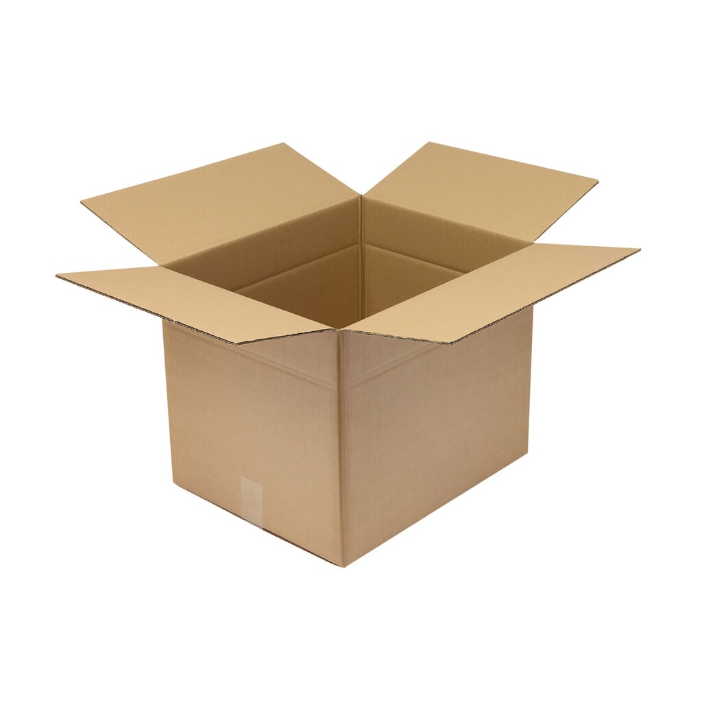 Produktabbildung: Wellpapp-Faltkarton 2-wellig, 500 x 400 x 400 mm, Qual. 2.30 BC, braun