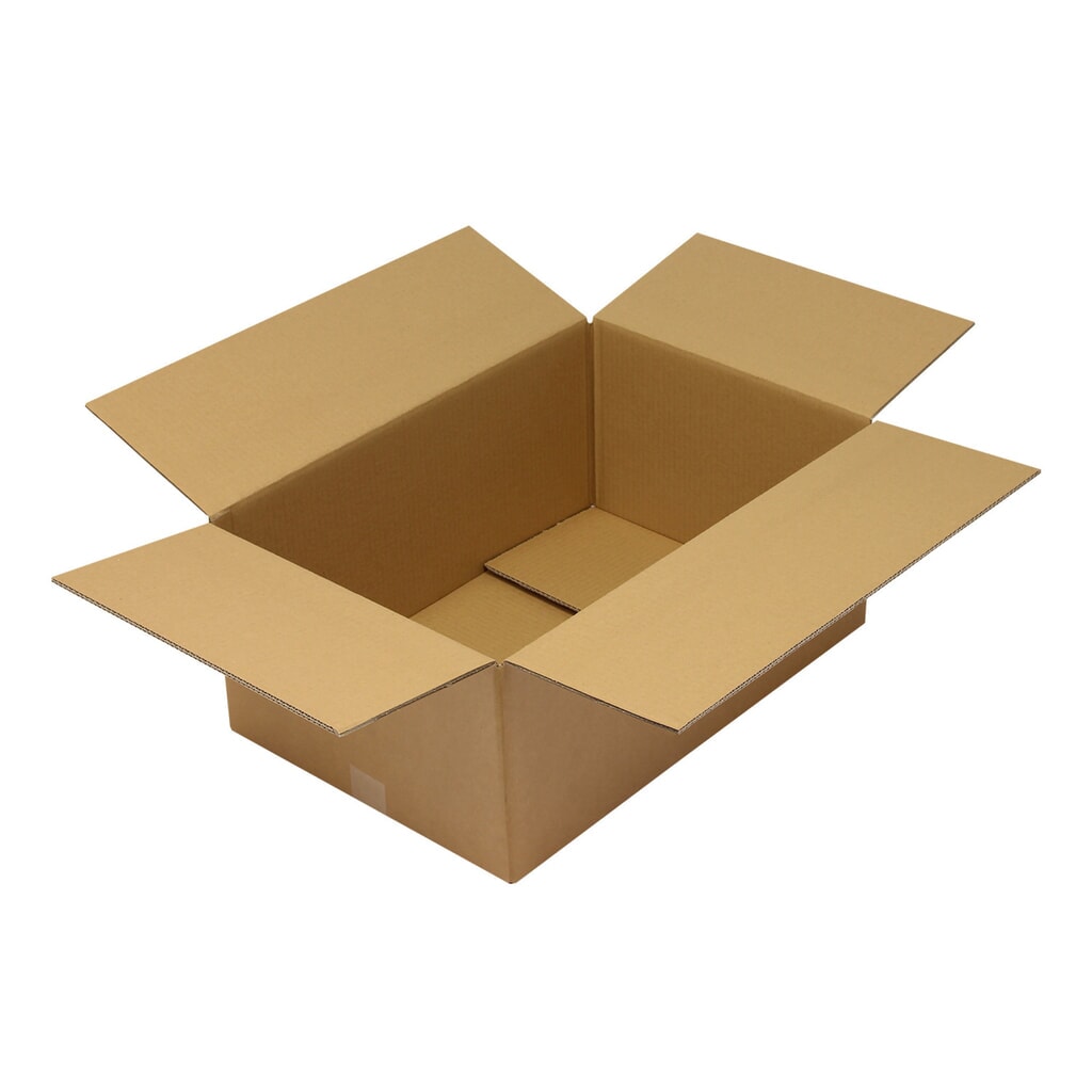 Wellpapp-Faltkarton, 2-wellig, 600 x 400 x 250 mm Produktabbildung: Wellpapp-Faltkarton, 2-wellig, 600 x 400 x 250 mm
