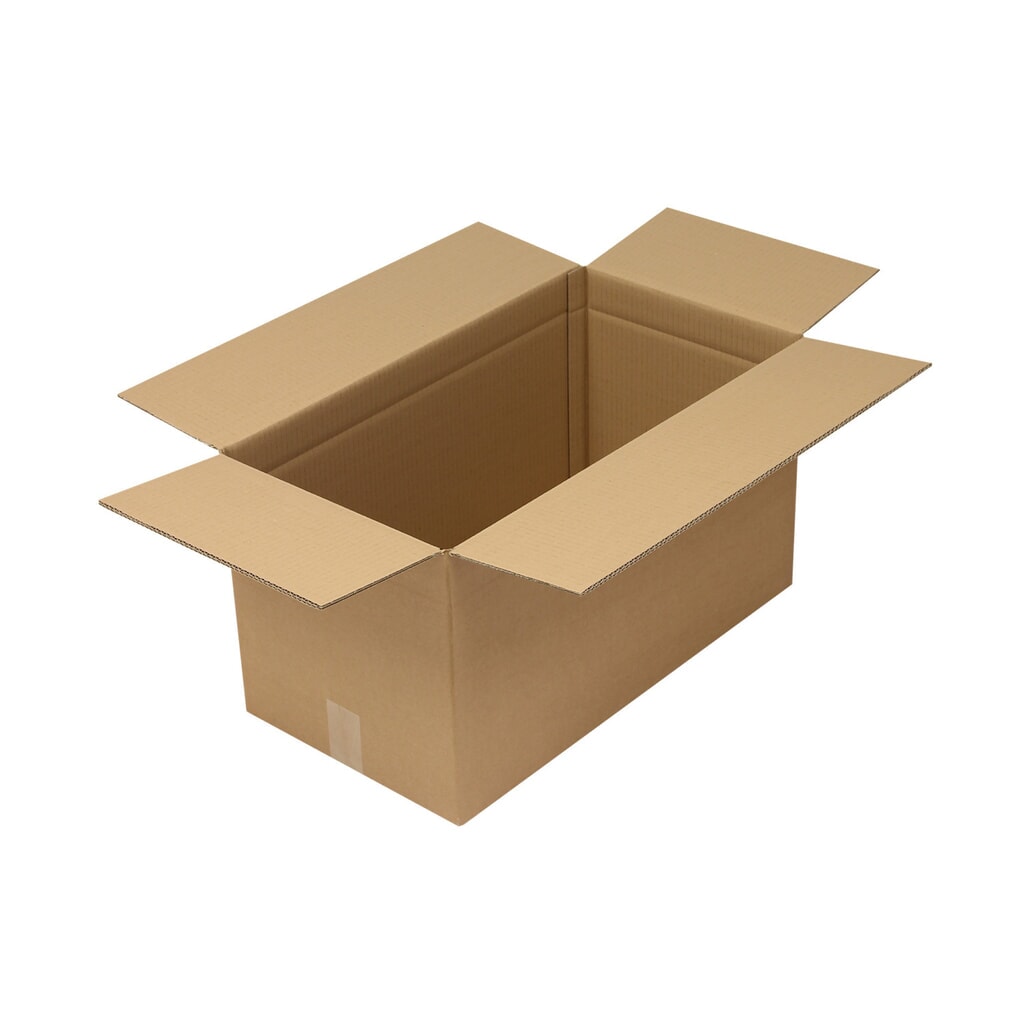 Wellpapp-Faltkarton 2-wellig, 610 x 320 x 335 mm, Qualität 2.50 BC, braun Produktabbildung: Wellpapp-Faltkarton 2-wellig, 610 x 320 x 335 mm, Qualität 2.50 BC, braun
