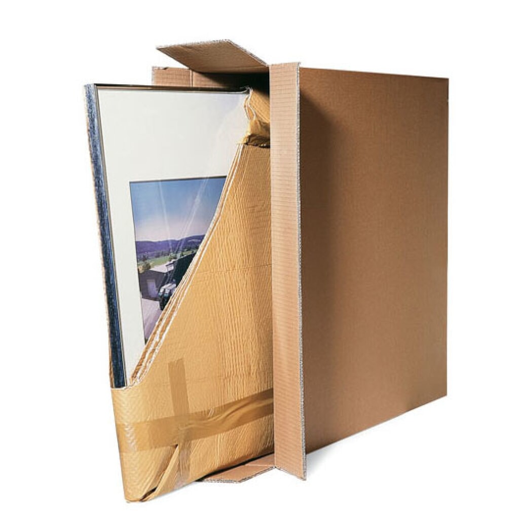 Wellpapp-Faltkarton 2-wellig, 750 x 150 x 1000 mm, Qualität 2.3, braun Produktabbildung: Wellpapp-Faltkarton 2-wellig, 750 x 150 x 1000 mm, Qualität 2.3, braun