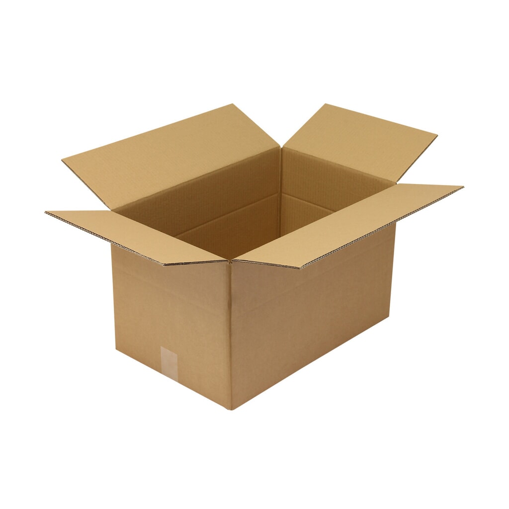 Wellpapp-Faltkarton 2-wellig, Innenmaß 540 x 340 x 320 mm,Qual. 2.30 BC,braun Produktabbildung: Wellpapp-Faltkarton 2-wellig, Innenmaß 540 x 340 x 320 mm,Qual. 2.30 BC,braun