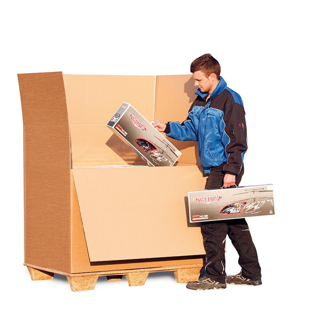 Wellpapp-Faltkarton 3-wellig, 1170 x 770 x 980, Qual 2.91,Fefco 0201 Produktabbildung: Wellpapp-Faltkarton 3-wellig, 1170 x 770 x 980, Qual 2.91,Fefco 0201