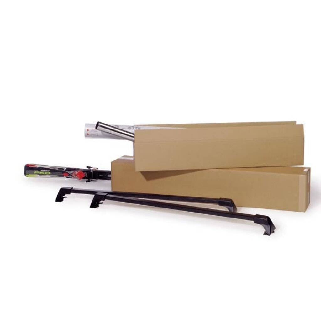 Produktabbildung: Wellpapp-Faltkarton lang 2-wellig, 1200 x 200 x 200 mm