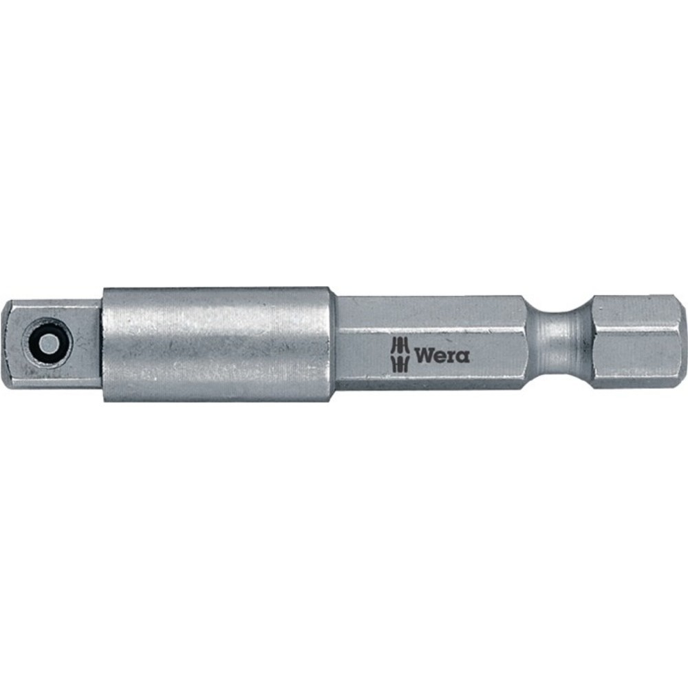 Produktabbildung: WERA Adapter 870/4, Abtriebsvierkant 1/4 ″, Antriebssechskant 1/4 ″, Länge 50 mm