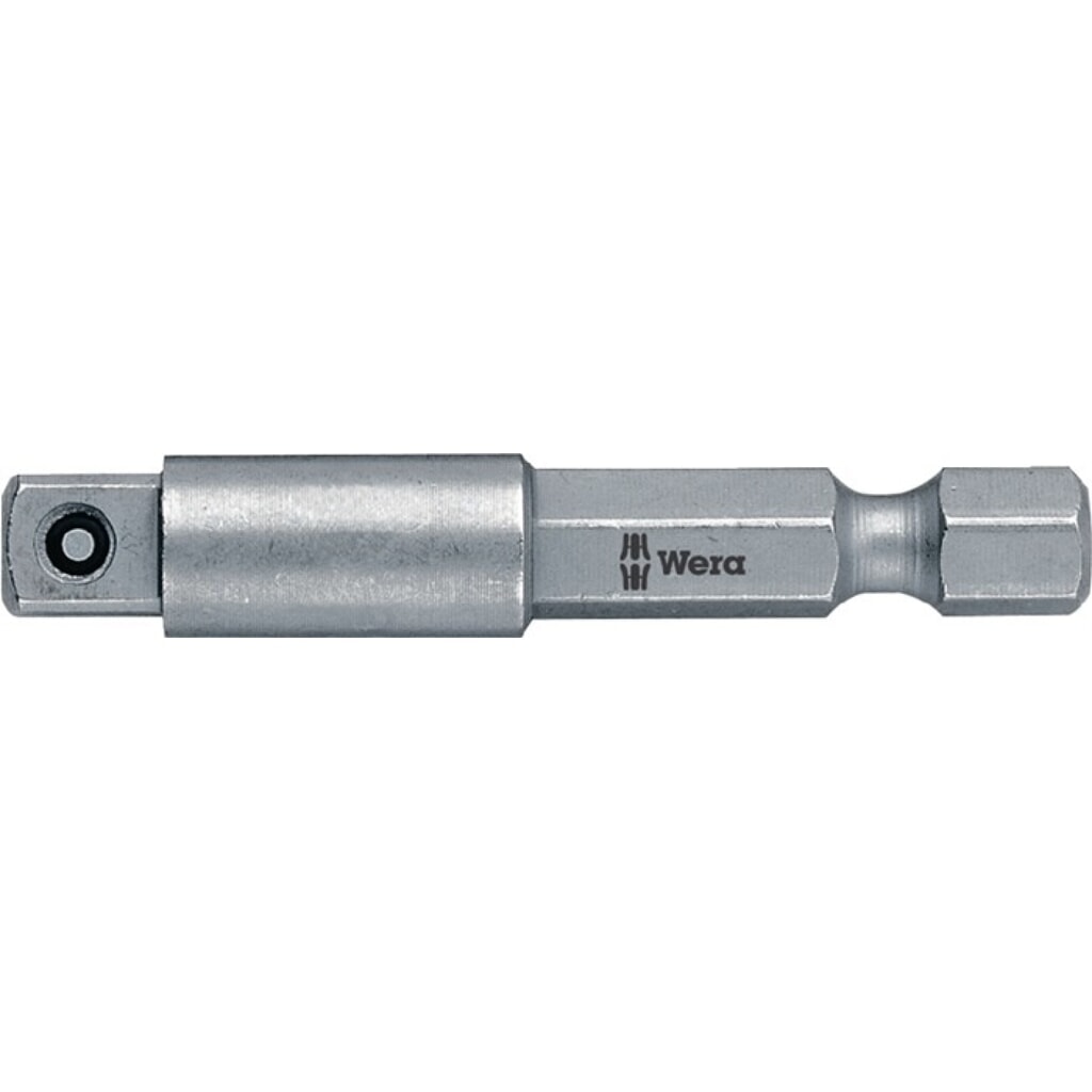 Produktabbildung: WERA Adapter 870/4, Abtriebsvierkant 1/4 ″, Antriebssechskant 1/4 ″, Länge 50 mm