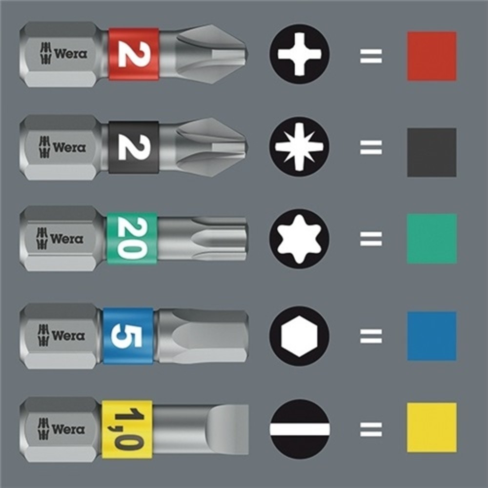 Produktabbildung Nr. 2: Bit 851/1 BDC 1/4 Zoll PH 1 L.25mm BiTorsion,diamatbeschichtet WERA