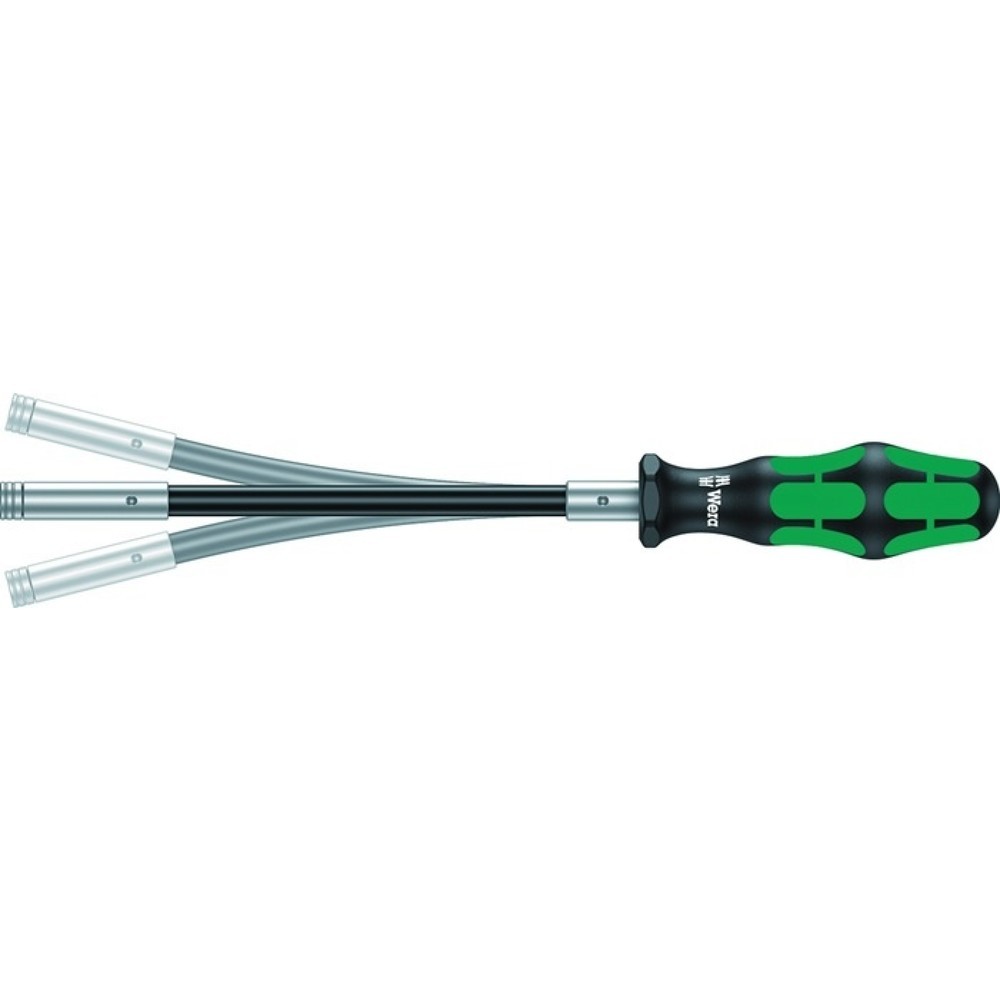 Produktabbildung: WERA Bithandhalter 393 S, Klingenlänge 173,5 mm, 1/4 ″ mit Magnet, Klinge flexibel 3-Komponentengriff