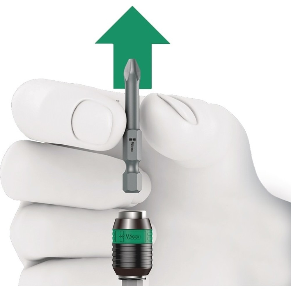Produktabbildung Nr. 4: WERA Bithandhalter 826 T Kraftform Turbo, mit Schnellwechselfutter, 2-Komponentengriff