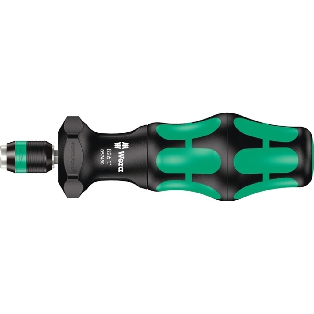 Produktabbildung: WERA Bithandhalter 826 T Kraftform Turbo, mit Schnellwechselfutter, 2-Komponentengriff