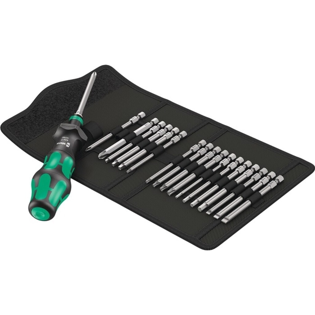 WERA Bitsortiment KK Turbo Imperial 1, Schlitz/PH/TORX®/6Kt./4Kt., 19-teilig Produktabbildung: WERA Bitsortiment KK Turbo Imperial 1, Schlitz/PH/TORX®/6Kt./4Kt., 19-teilig
