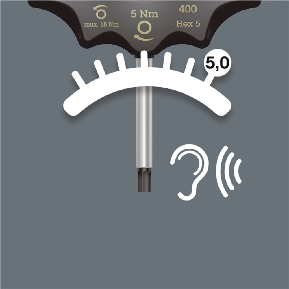 Produktabbildung Nr. 3: WERA Drehmomentschraubendreher 400 TX TX 20 4 Nm fest eingest