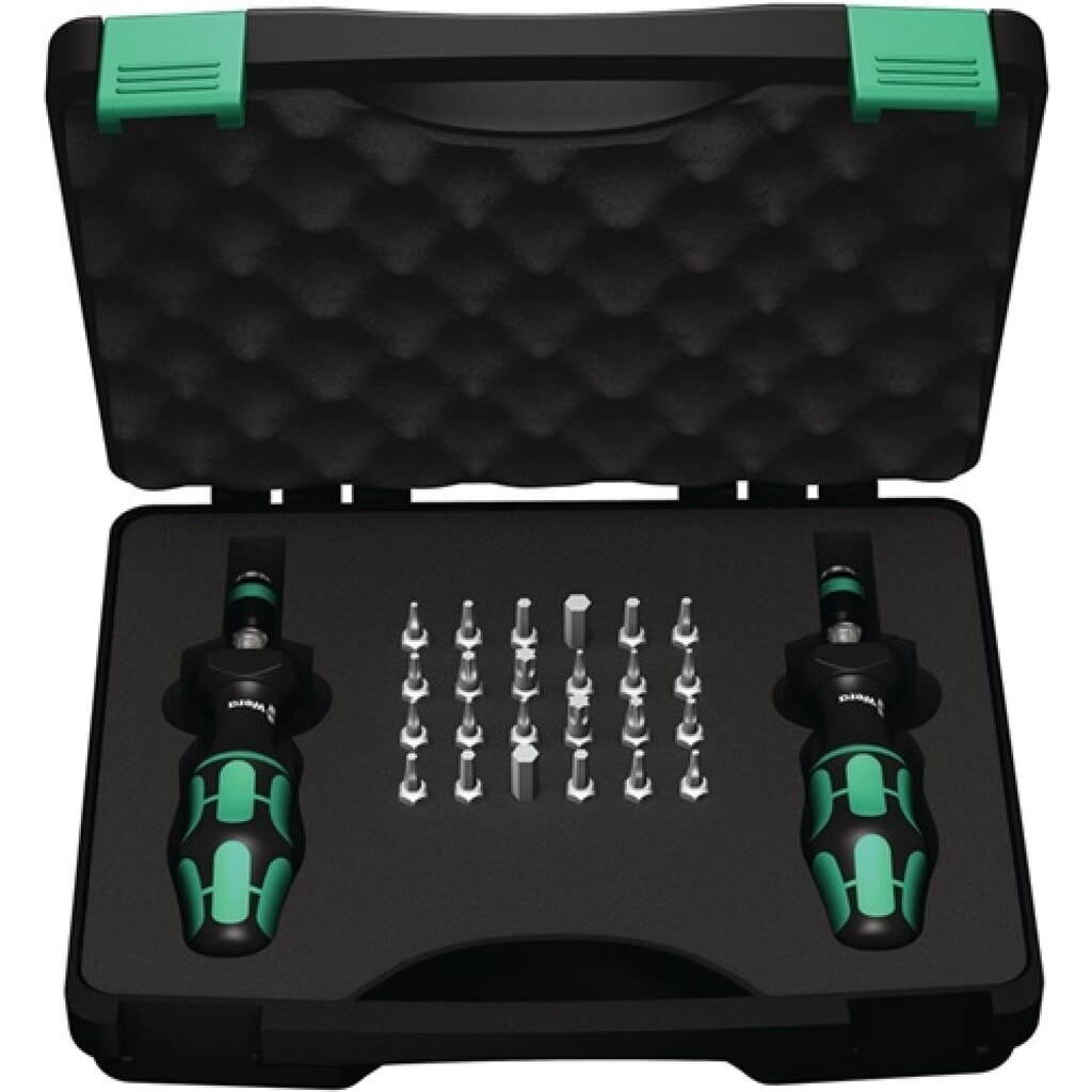 Produktabbildung: Drehmomentschraubendrehersatz 7440/41 26-tlg.0,3-3 Nm einstellb.WERA