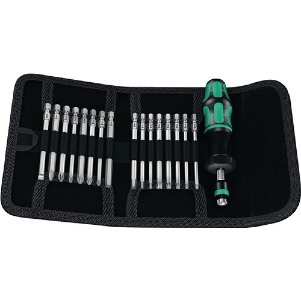 Drehmomentschraubendrehersatz KK 60 Torque 17-tlg.1,2-3 Nm einstellb.WERA Produktabbildung: Drehmomentschraubendrehersatz KK 60 Torque 17-tlg.1,2-3 Nm einstellb.WERA