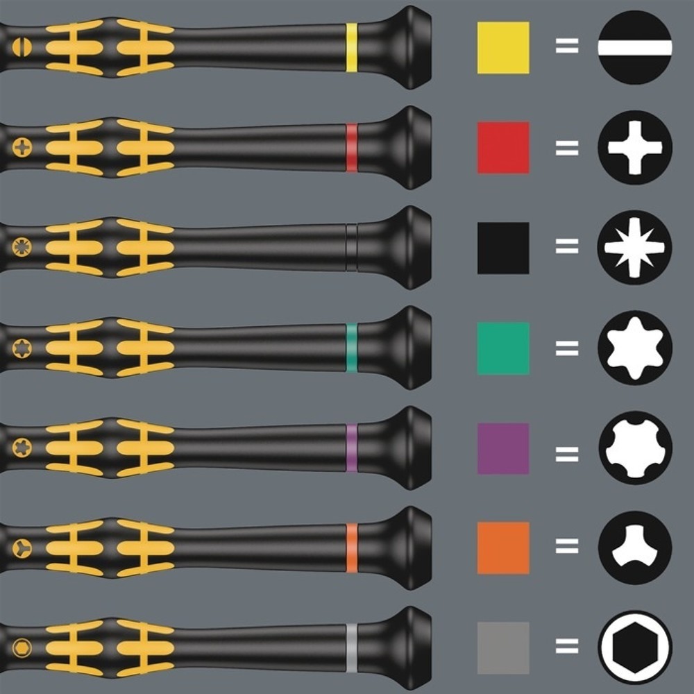 Produktabbildung Nr. 2: WERA Feinmechanikerschraubendrehersatz Kraftform Micro ESD Big Pack 1, 25-teilig