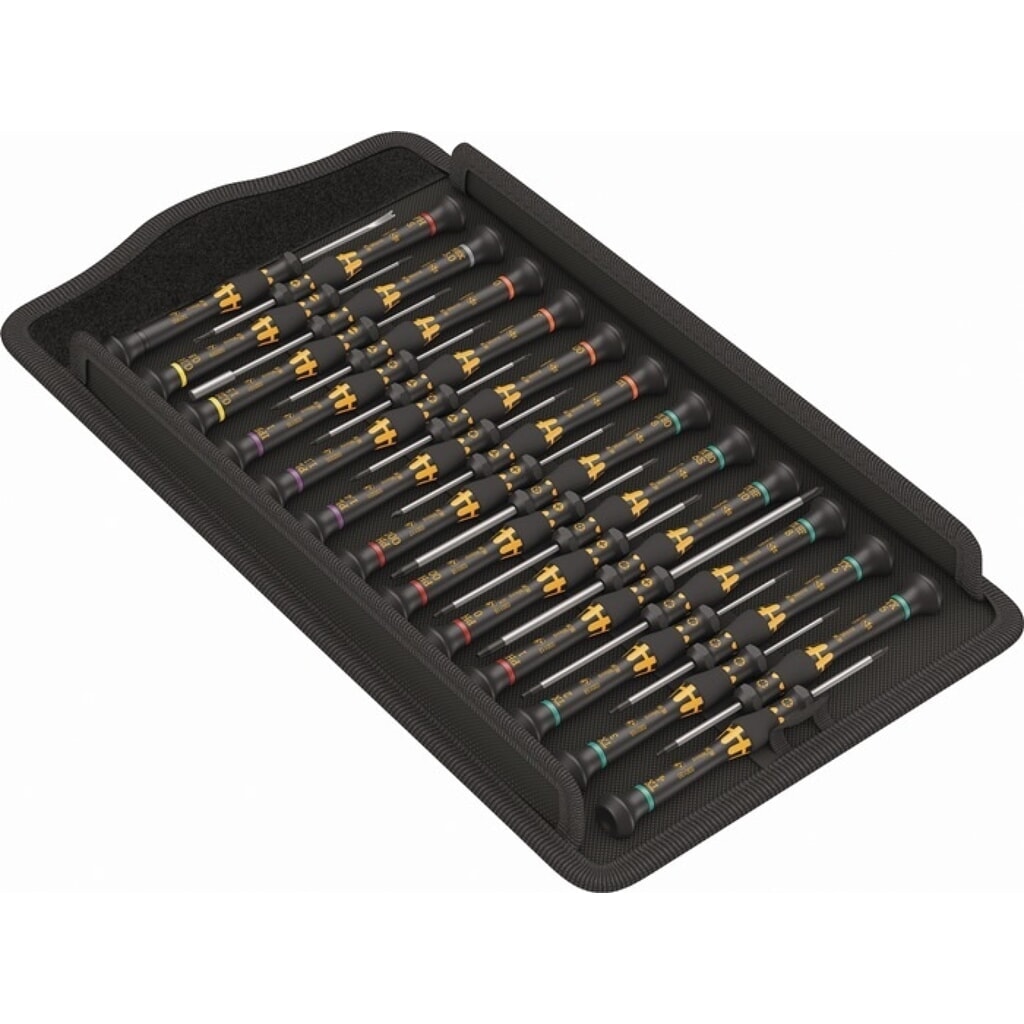 Produktabbildung: WERA Feinmechanikerschraubendrehersatz Kraftform Micro ESD Big Pack 1, 25-teilig