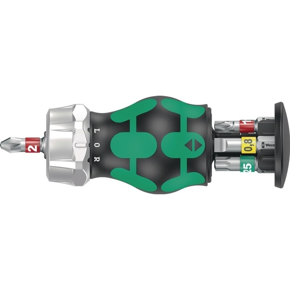 Produktabbildung Nr. 1: Wera Magazinbithalter KK Stubby Magazin RA 1, 6-teilig, Schlitz/PH/TORX®
