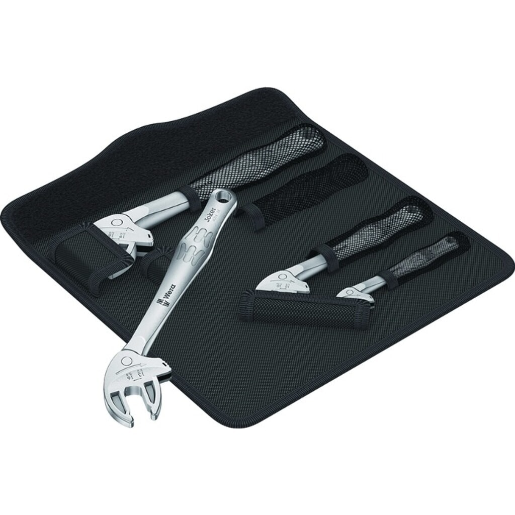 Produktabbildung: WERA Maulschlüsselsatz 6004 Joker 4 Set 1, 7-19 mm, selbstjustierend