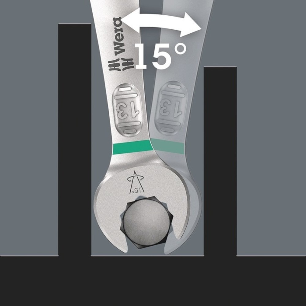 Produktabbildung Nr. 4: Wera Ringmaulschlüsselsatz 6003 Joker, 22-teilig Schlüsselweite 5,5-32 mm, gerade legierter Werkzeugstahl