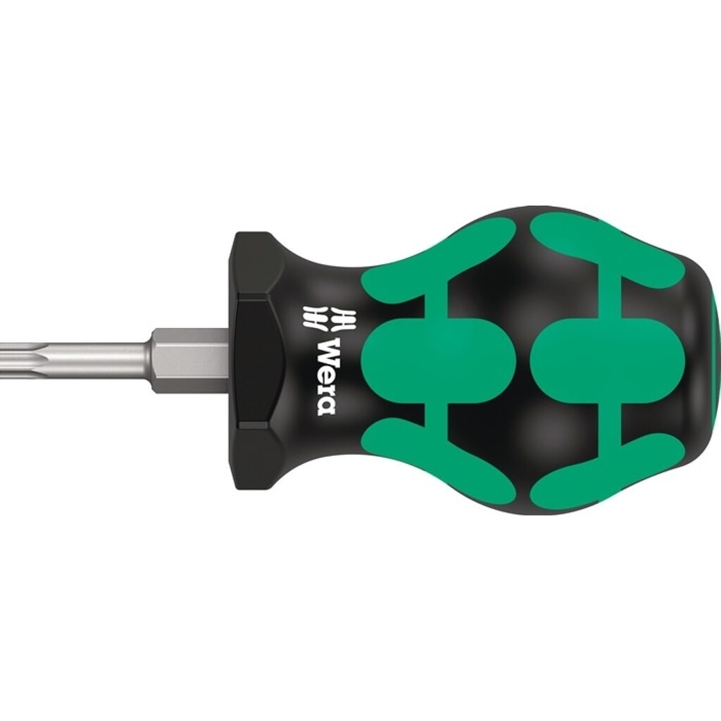 WERA Schraubendreher 367 TORX® Stubby, 2-Komponentengriff, Größe T 20 Klingenlänge 25 mm, Rundklinge Produktabbildung: WERA Schraubendreher 367 TORX® Stubby, 2-Komponentengriff, Größe T 20 Klingenlänge 25 mm, Rundklinge
