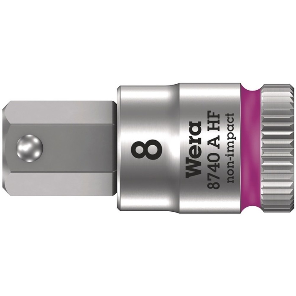 Produktabbildung Nr. 1: WERA Steckschlüsseleinsatz 8740 A HF, Schlüsselweite 8 mm, 1/4 ″, Länge 28 mm