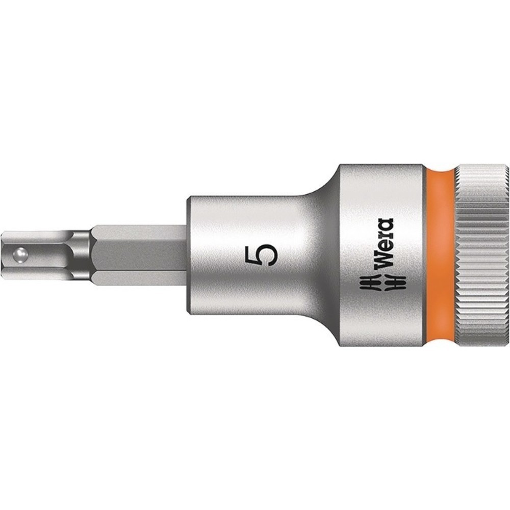 Produktabbildung Nr. 1: WERA Steckschlüsseleinsatz 8740 C HF, Schlüsselweite 5 mm, 1/2 ″, Länge 60 mm