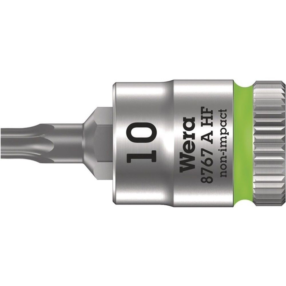 Produktabbildung Nr. 1: WERA Steckschlüsseleinsatz 8767 A HF TORX®, T10, 1/4 ″, Länge 28 mm