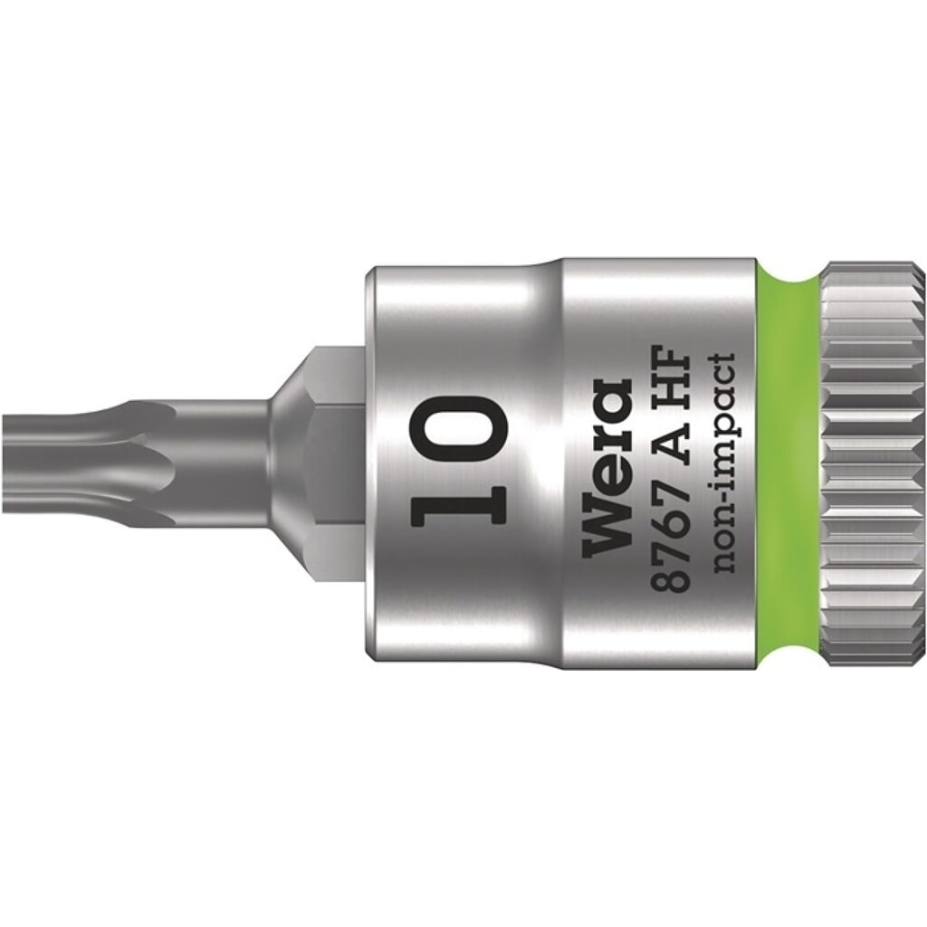 Produktabbildung: WERA Steckschlüsseleinsatz 8767 A HF TORX®, T10, 1/4 ″, Länge 28 mm