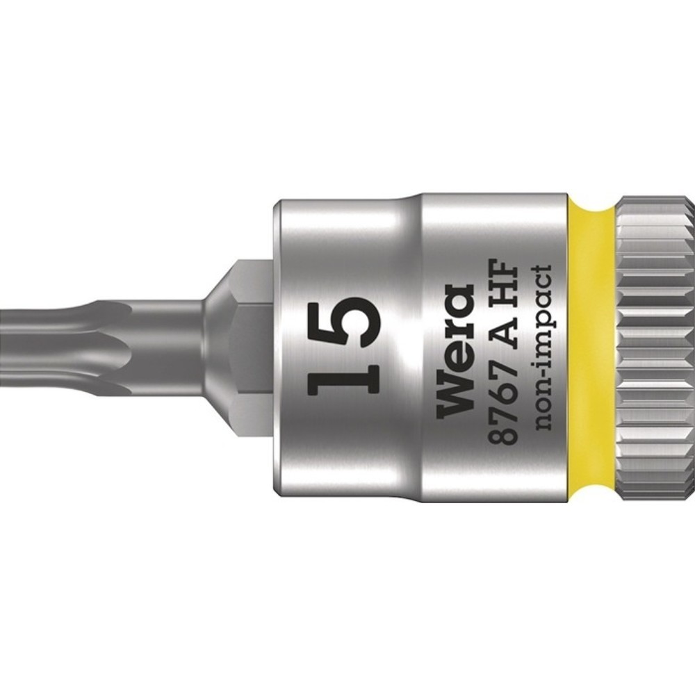 Produktabbildung Nr. 1: WERA Steckschlüsseleinsatz 8767 A HF TORX®, T15, 1/4 ″, Länge 28 mm