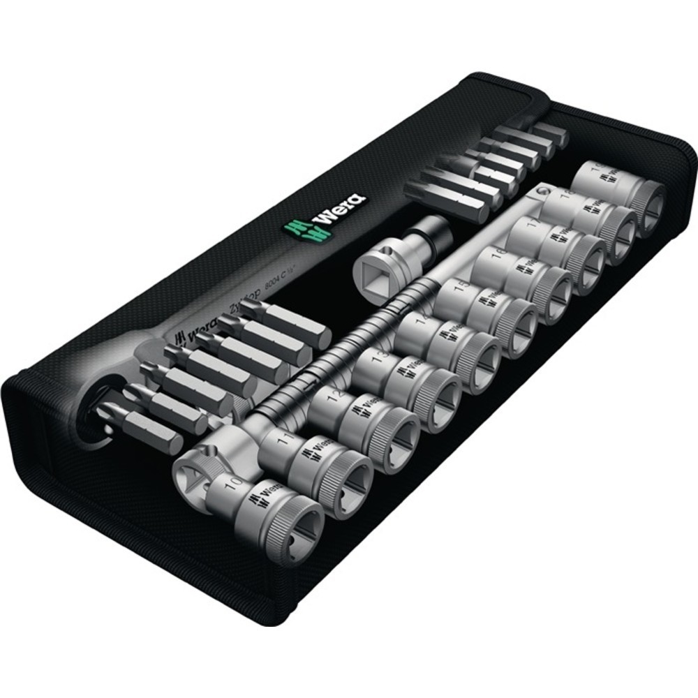 Produktabbildung Nr. 3: WERA Steckschlüsselsatz Zyklop Metal 28-tlg.1/2 Zoll SW 10-19mm Z.72 6KT