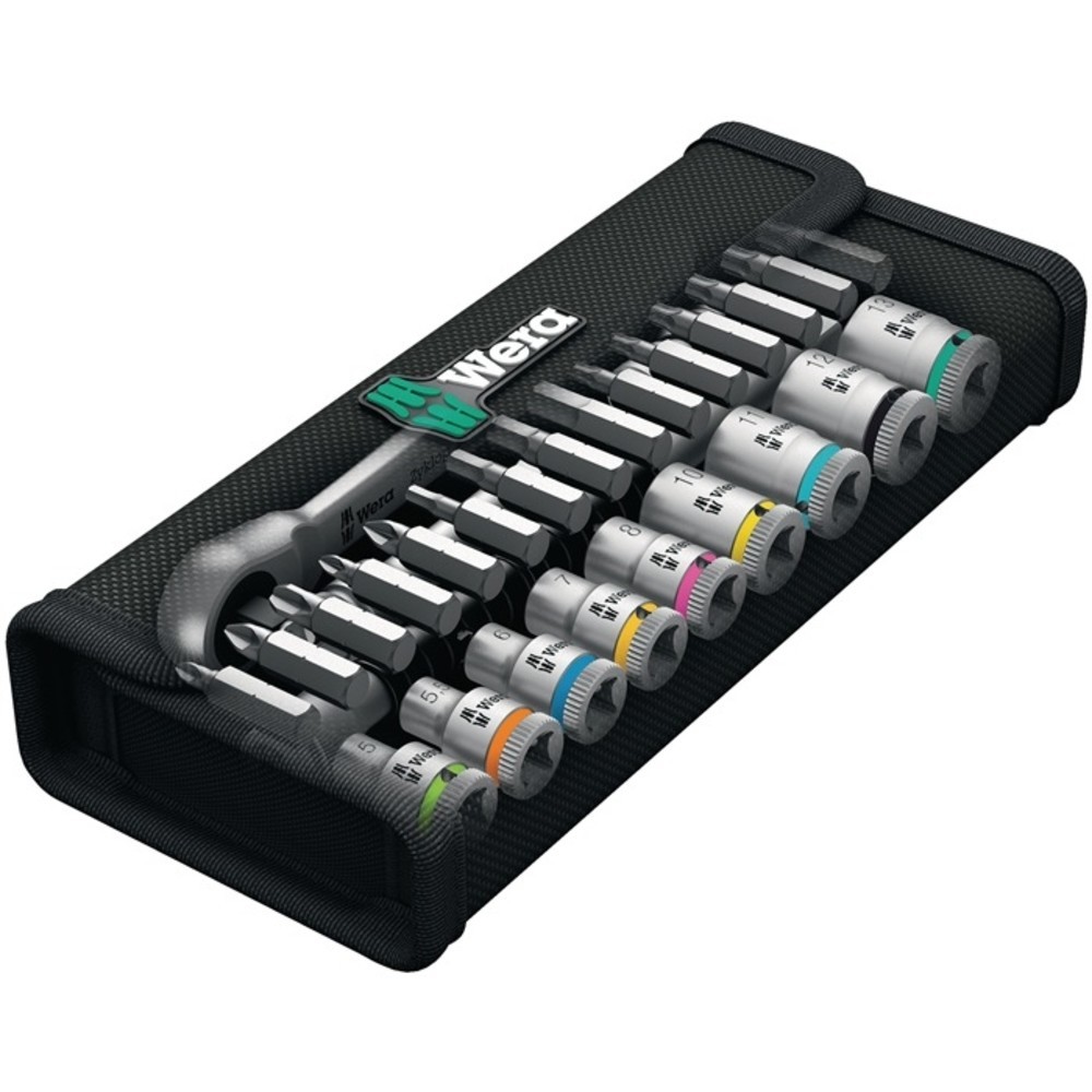 Produktabbildung Nr. 2: WERA Steckschlüsselsatz Zyklop Metal 29-tlg.3/8 Zoll SW 8-19mm Z.76 6KT