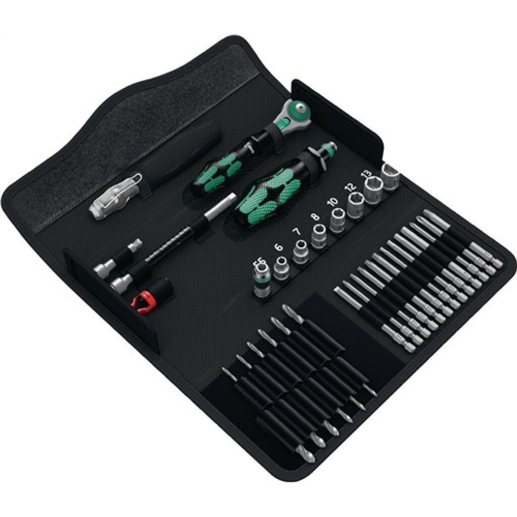 Werkzeugset K K M1 Metall 39 tlg. in Klapptasche Produktabbildung: Werkzeugset K K M1 Metall 39 tlg. in Klapptasche
