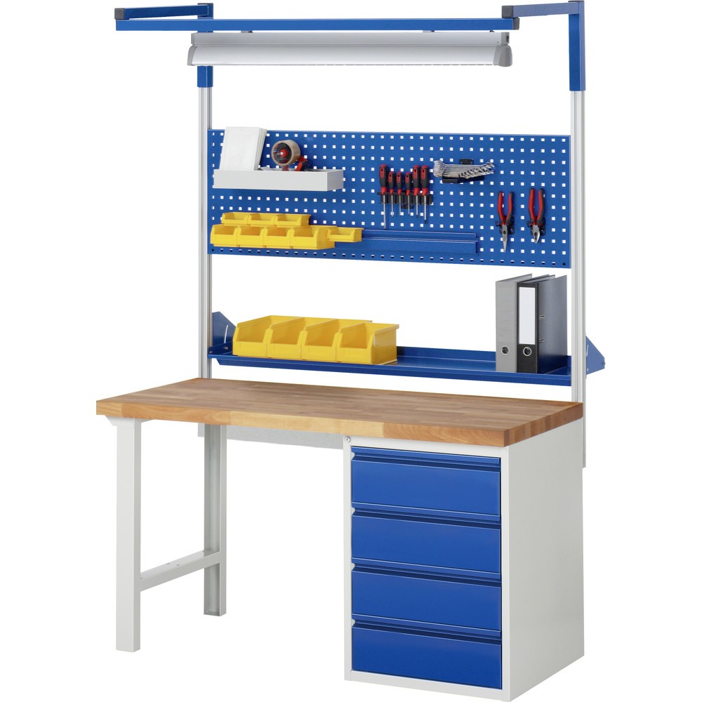 Productafbeelding nr. 6: Werkbank RAU serie 7000, 1 kast, hxbxd 890 x 1.500 x 700 mm, 5 x voor 90% uittrekbare lades 2 x 120, 2 x 150, 1 x 180 mm, draagvermogen lade 100 kg
