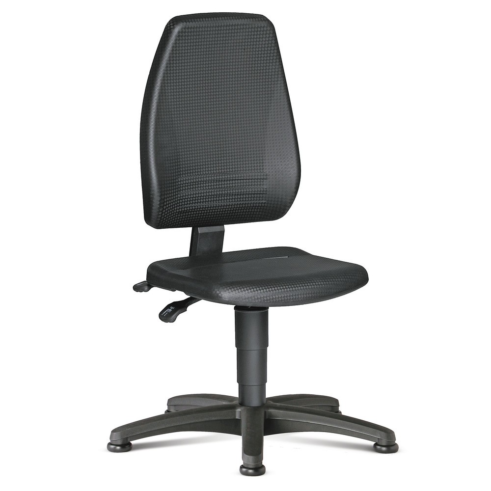 Product afbeelding: Werkdraaistoel bimos SoftTouch, hoge, ergonomische rugleuning, zithoogte 440-620 mm, vloerglijders, zwart