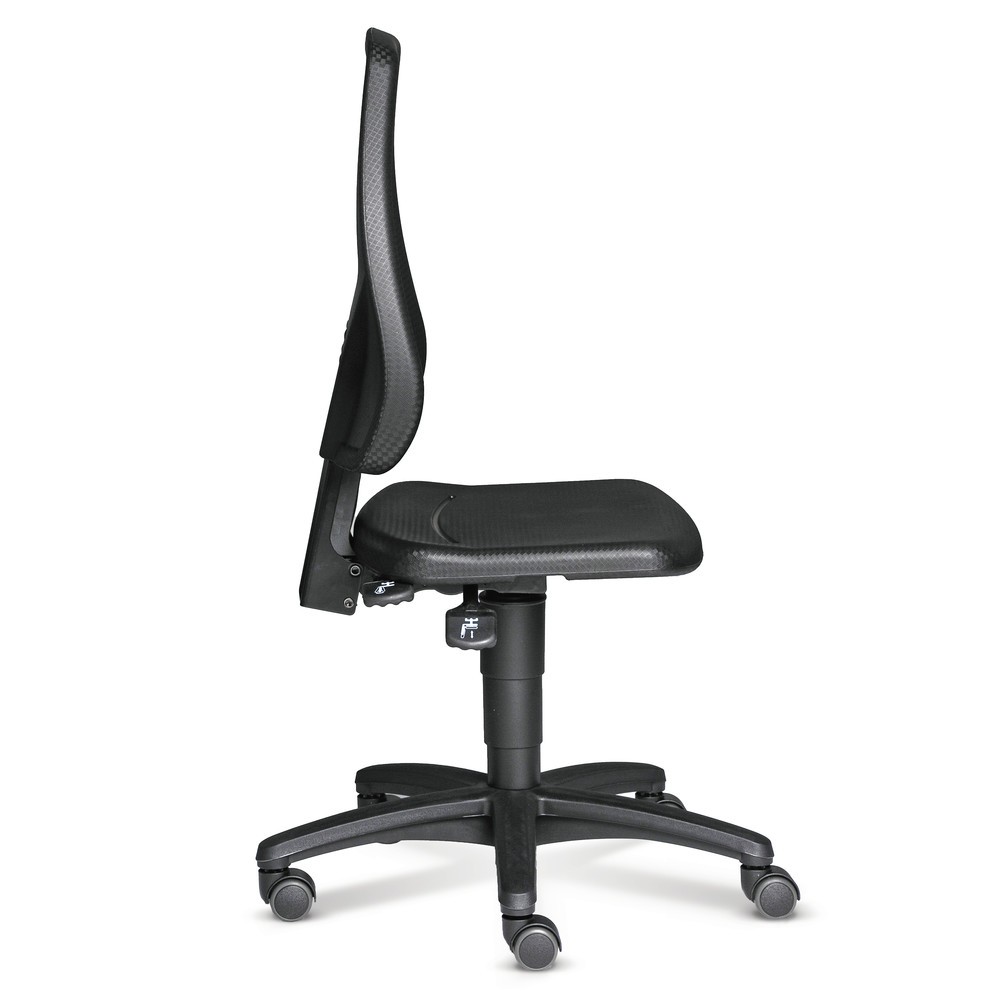 Productafbeelding nr. 2: Werkdraaistoel bimos SoftTouch, hoge, ergonomische rugleuning, zithoogte 440-620 mm, vloerglijders, zwart