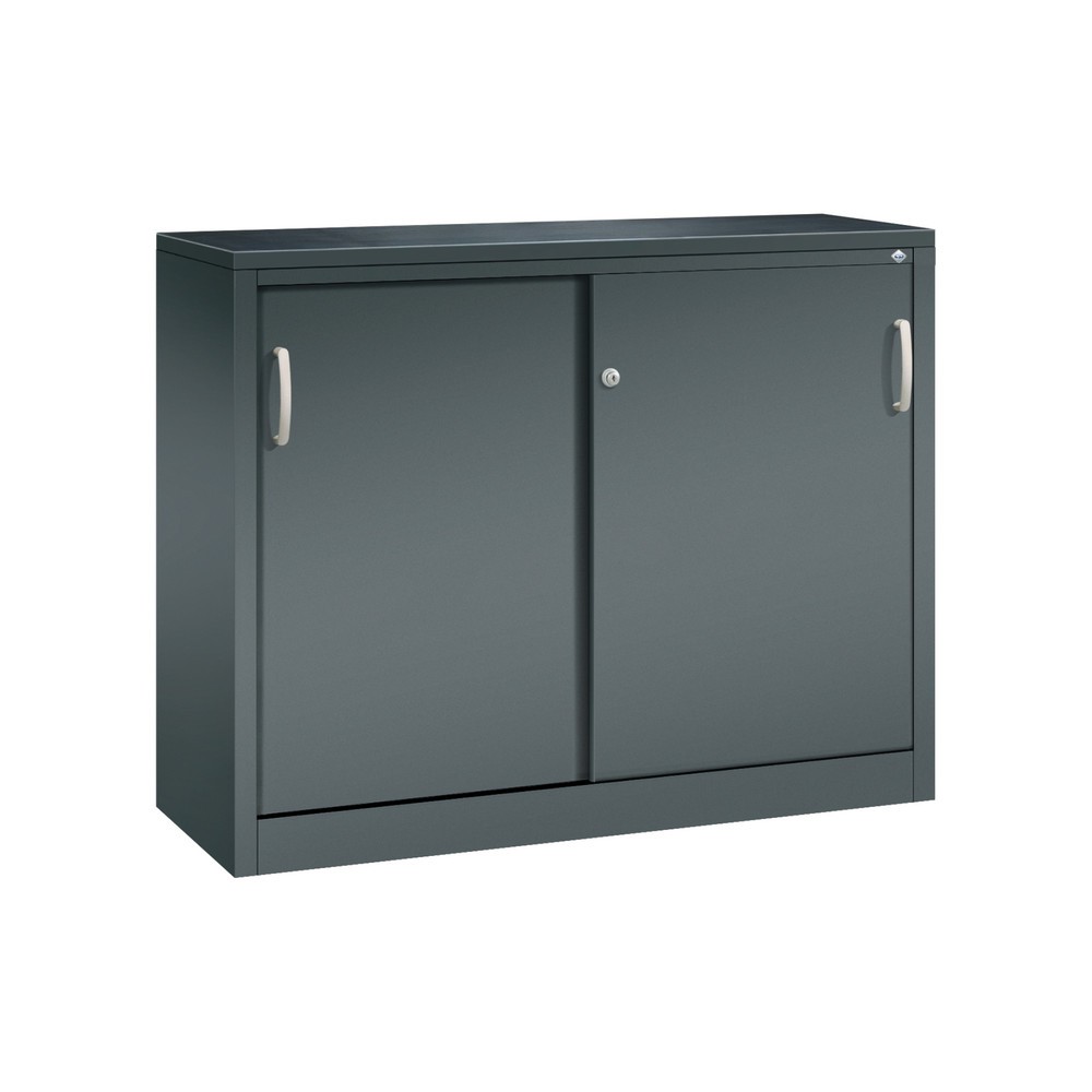 Product afbeelding: Werkplaatsbijzetkast C+P met 1 legbord, hxbxd 1.000 x 1.200 x 400 mm, antracietgrijs, antracietgrijs