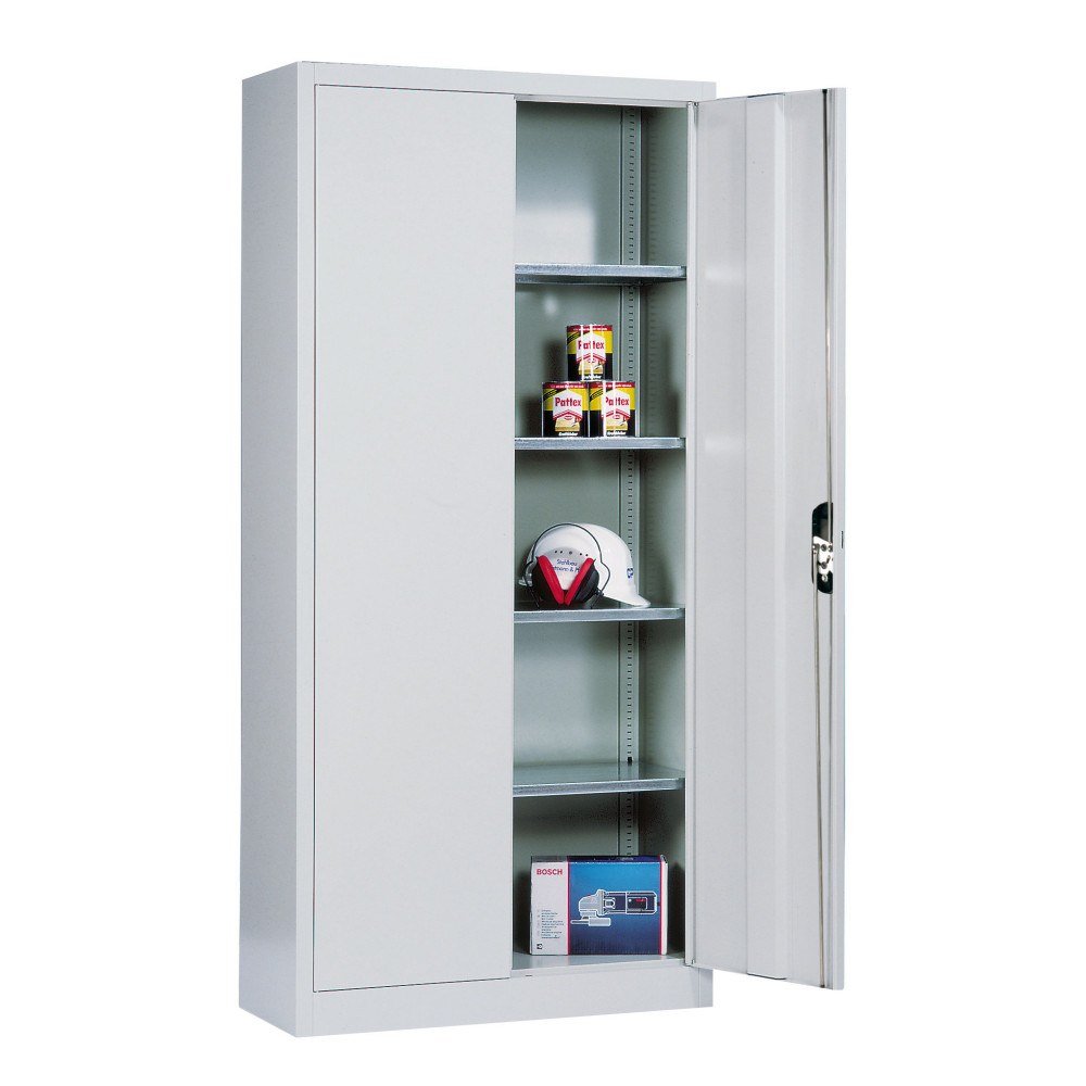 Productafbeelding nr. 10: Werkplaatsdraaideurkast C+P met 4 legborden, hxbxd 1.950 x 930 x 400 mm, antracietgrijs, gentiaanblauw