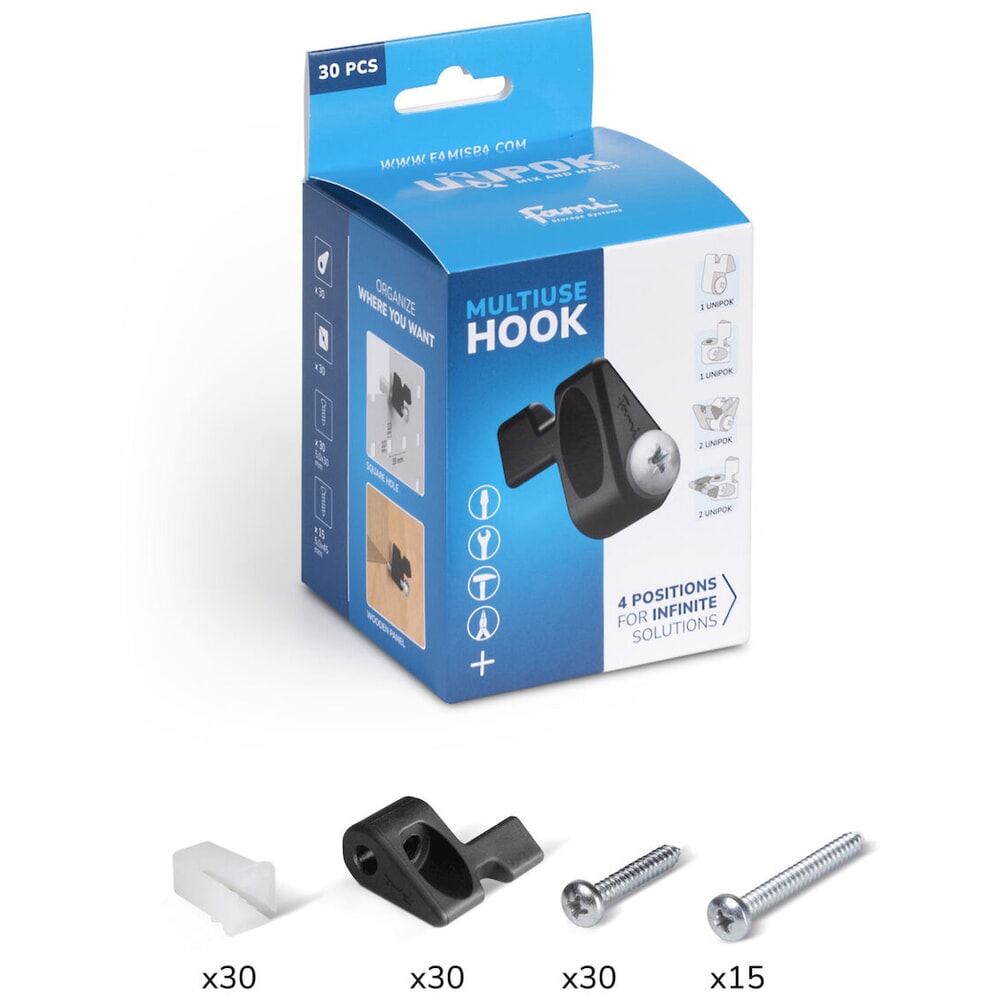 Productafbeelding nr. 4: Werkplaatskast Fami PERFOM, 4 geperforeerde legborden, 3 lades, geperforeerde platen voor deur, bakken, hxbxd 2.000 x 1.023 x 726 mm, lichtgrijs, antraciet