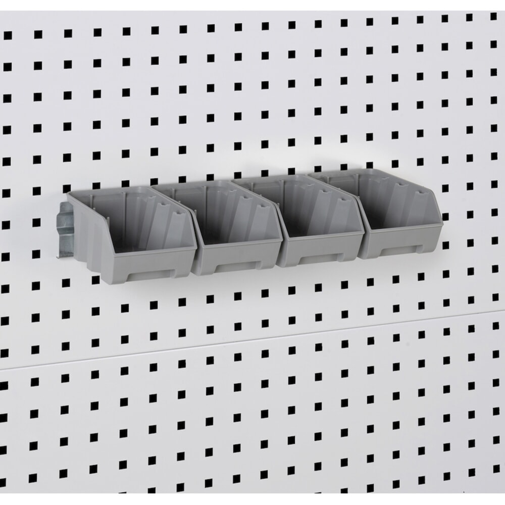 Productafbeelding nr. 7: Werkplaatskast Fami PERFOM, 4 geperforeerde legborden, 3 lades, geperforeerde platen voor deur, bakken, hxbxd 2.000 x 1.023 x 726 mm, lichtgrijs, antraciet