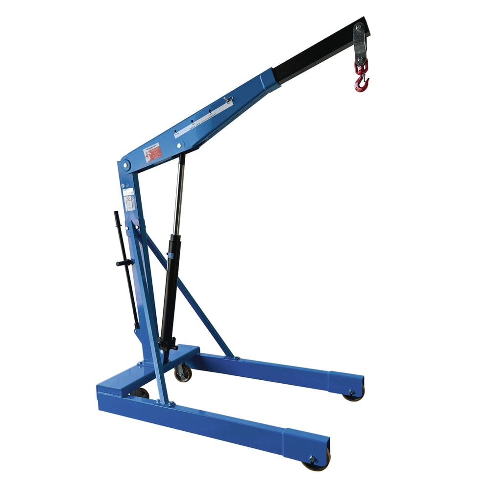 Produktabbildung Nr. 1: Werkstattkran mit parallelem Fahrgestell und doppeltwirkender Handpumpe, TK 1.500 kg