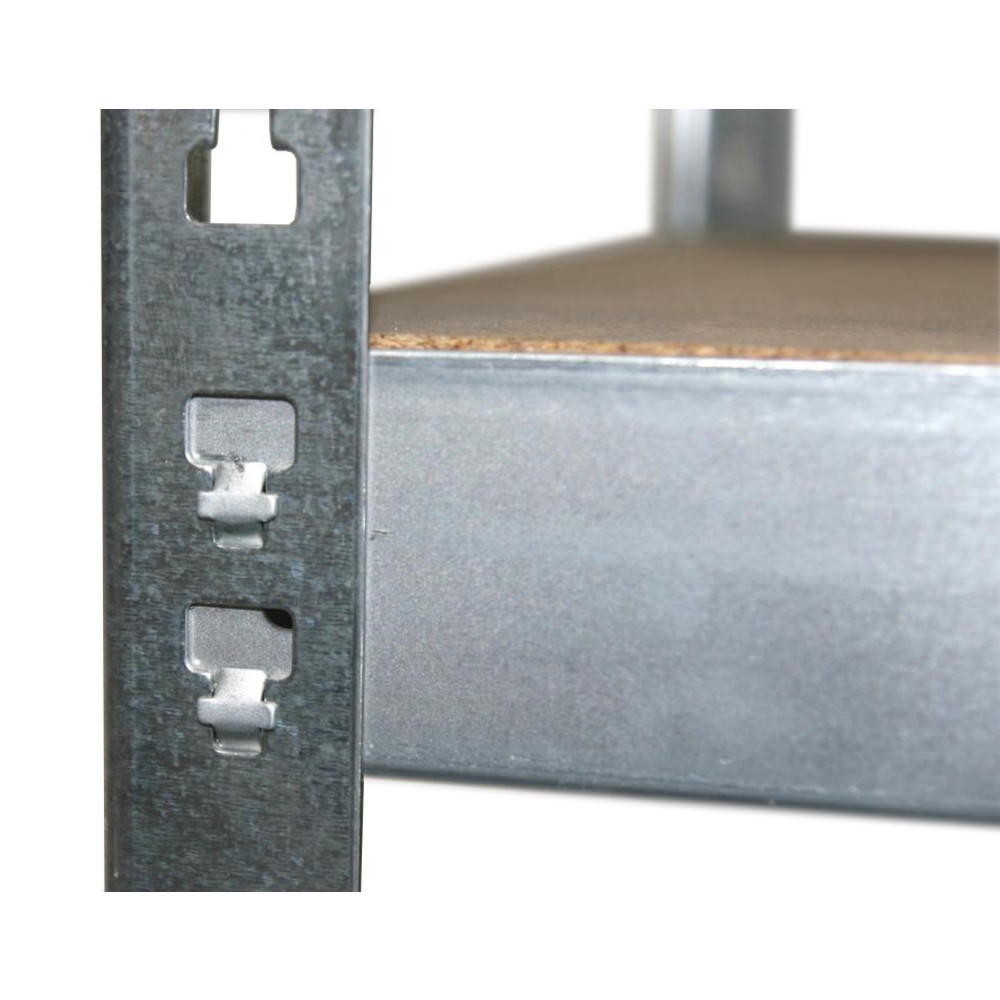 Produktabbildung Nr. 2: Werktisch mit Aufbau, Fachlast 150 kg, verzinkt, HxBxT 1.800 x 1.000 x 600 mm