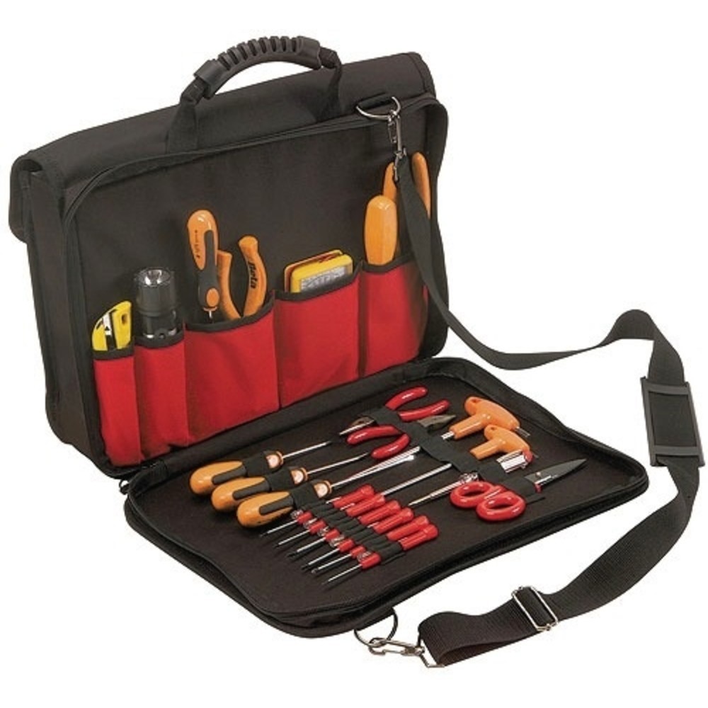 Produktabbildung Nr. 2: Werkzeugtasche B.400xT.100xH.325mm 10 Innen/Außentaschenm. verstellb. Tragegurt