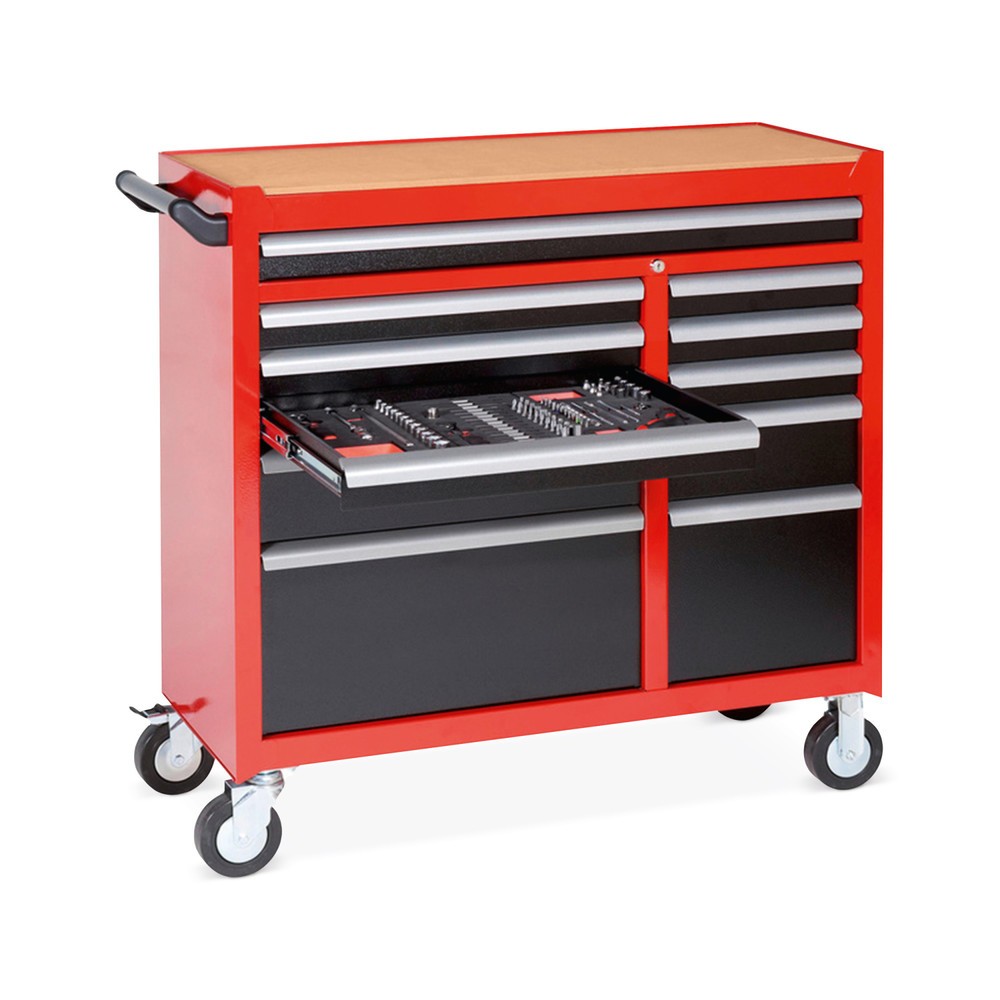 Produktabbildung: Waterloo™ Werkzeugwagen WE Cargo, 11 Schubladen, Höhe 7x 62 mm, 2x 132 mm, 2x 280 mm