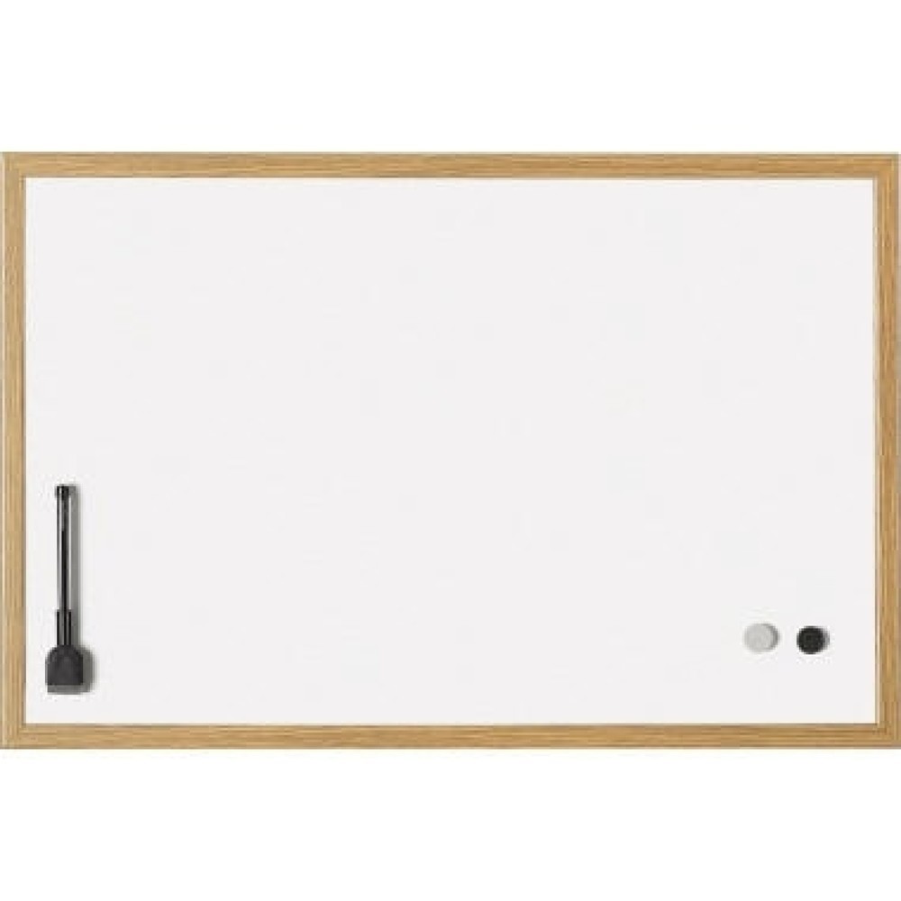 Produktabbildung: magnetoplan® Whiteboard 121925 MDF-Rahmen 390x290mm