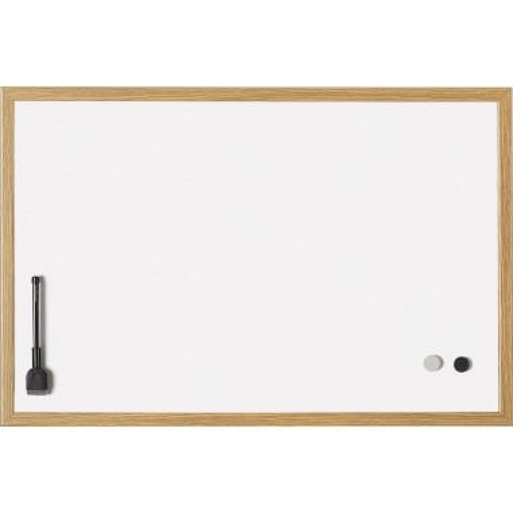 magnetoplan® Whiteboard 121925 MDF-Rahmen 390x290mm Produktabbildung: magnetoplan® Whiteboard 121925 MDF-Rahmen 390x290mm