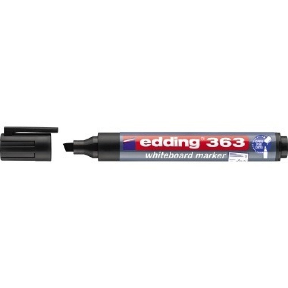 Produktabbildung: edding Whiteboardmarker 363 4-363001 1-5mm Keilspitze schwarz