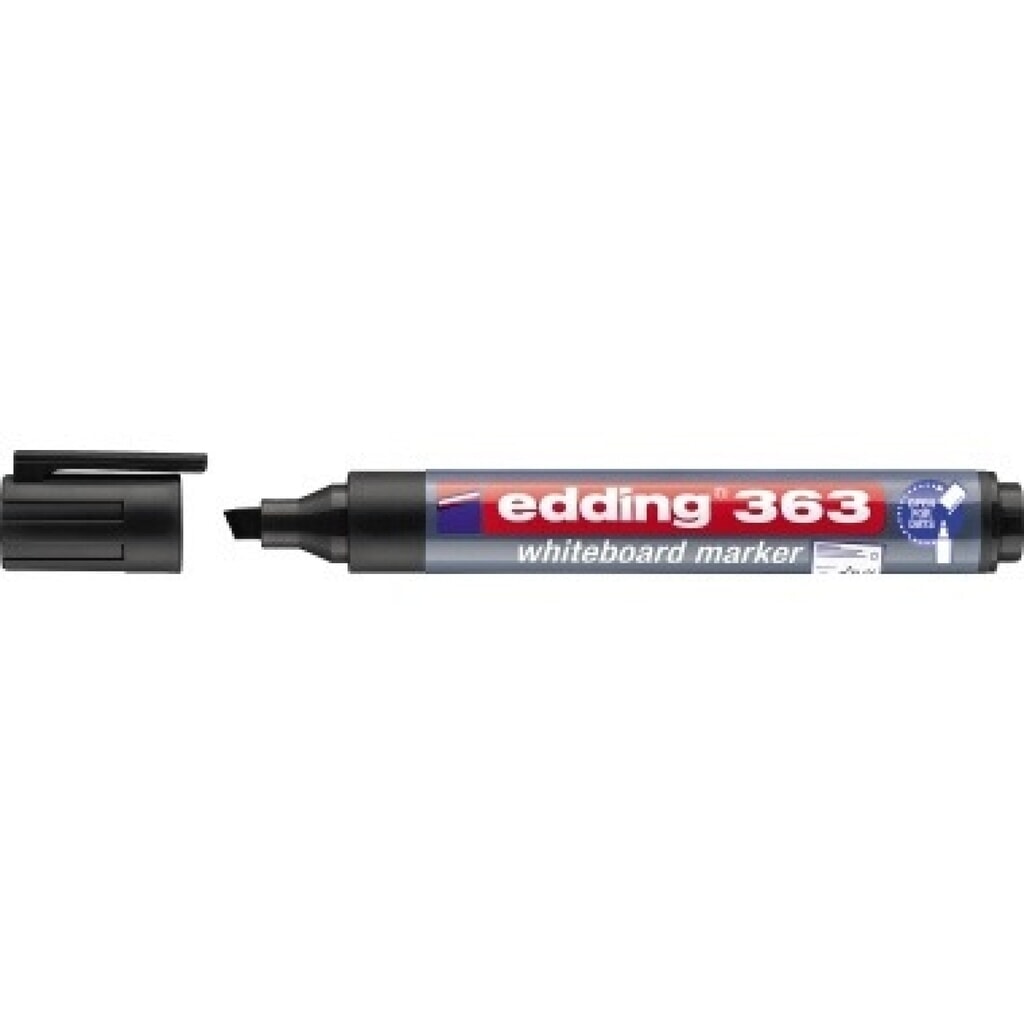 Produktabbildung: edding Whiteboardmarker 363 4-363001 1-5mm Keilspitze schwarz