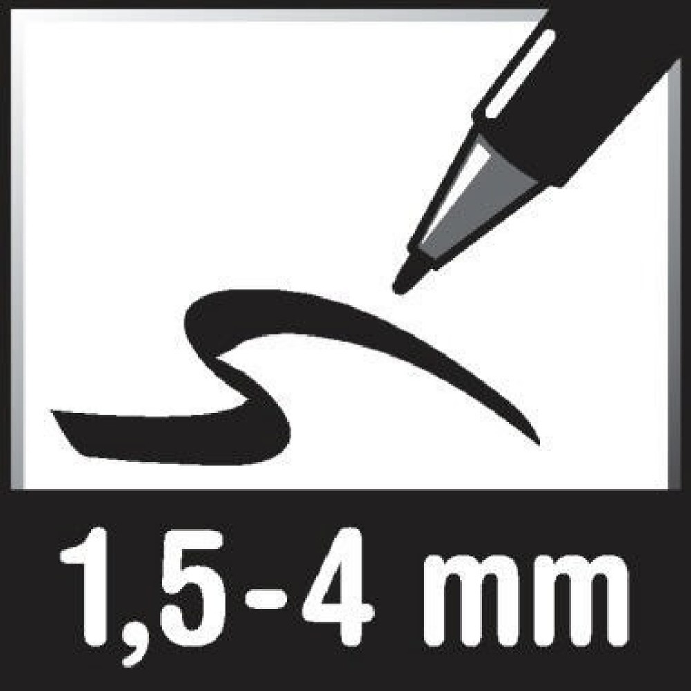 Produktabbildung Nr. 2: Staedtler Zweispitzmarker Lumocolor 348 B-9 nachfüll Rund/Keil schwarz