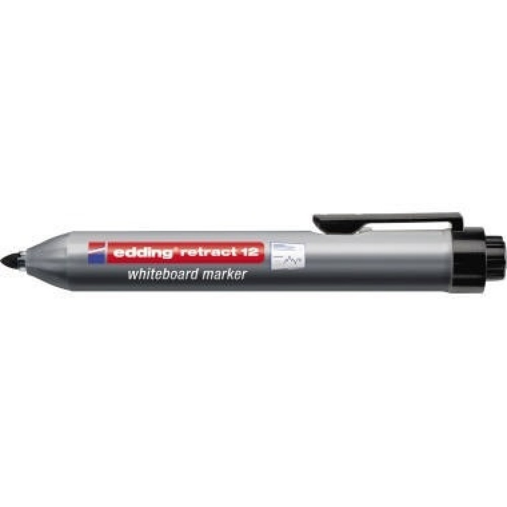 Produktabbildung: edding Boardmarker retract 12 4-12001 1,5-3mm Rundspitze schwarz