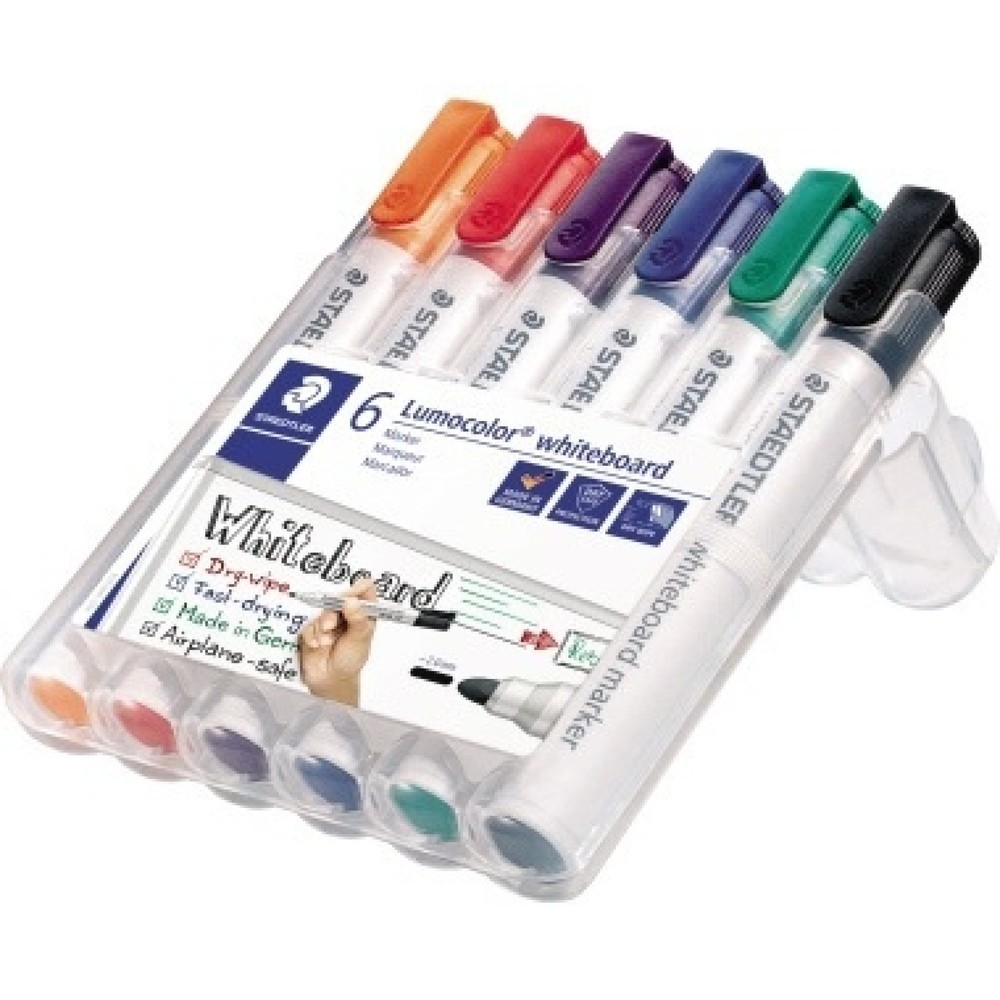 Produktabbildung: STAEDTLER Whiteboardmarker Lumocolor 351 WP6 sort. 6 St./Pack.